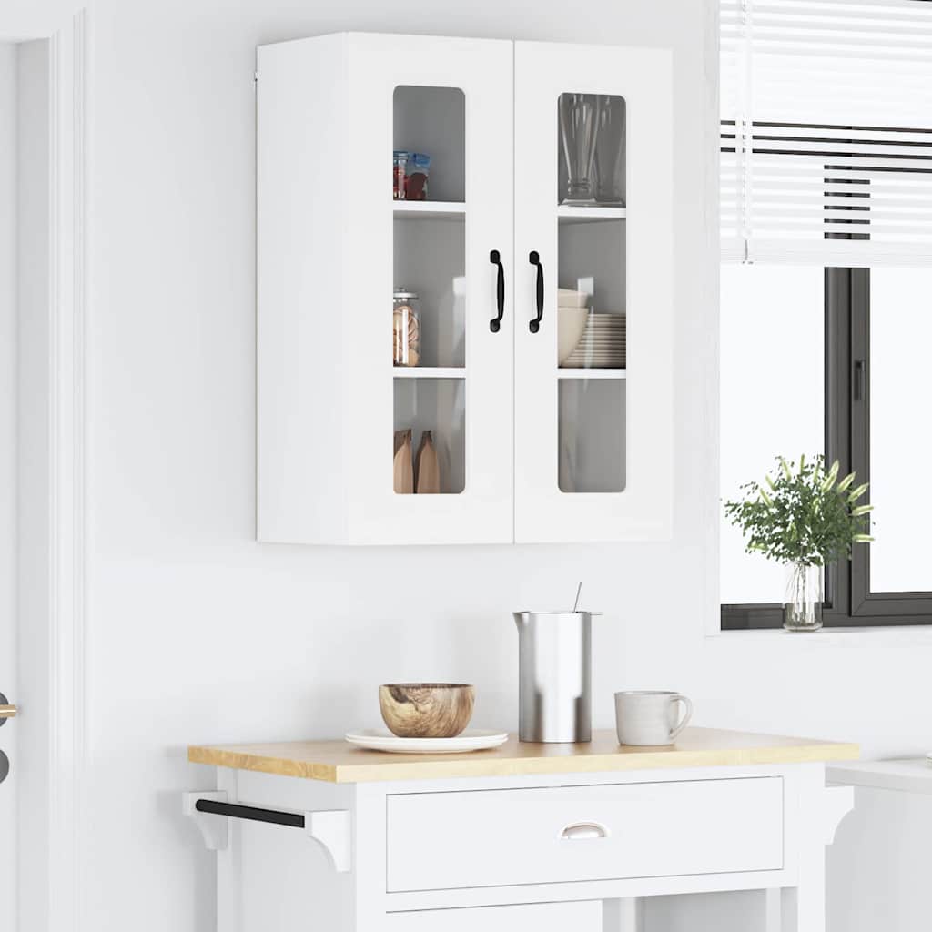 Keukenkast aan de muur Wit 60 x 31 x 80 cm Bewerkt hout