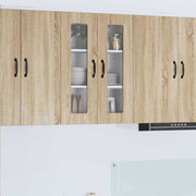 Keukenkast 60x31x80 cm Sonoma eiken wit