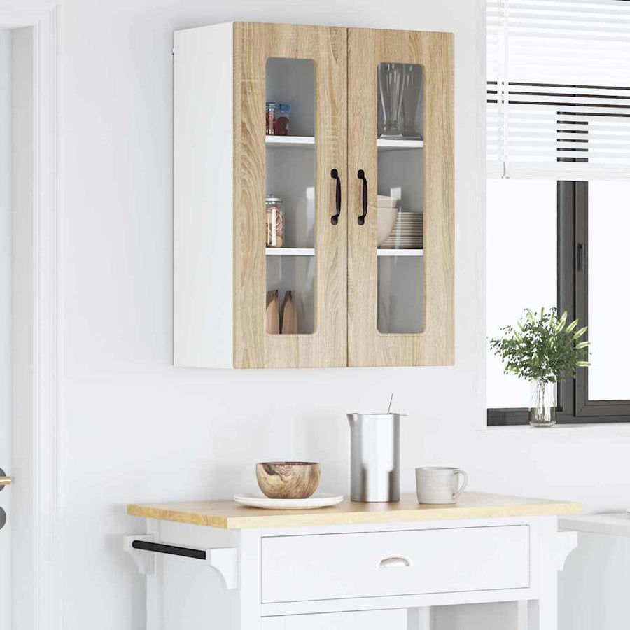 Keukenkast aan de muur met plank Sonoma Eiken 60 x 31 x 80 cm