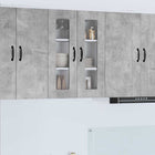 Keukenkast 60x31x80 cm beton grijs bewerkt hout