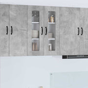 Keukenkast 60x31x80 cm beton grijs bewerkt hout