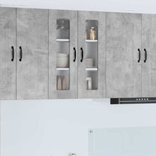Keukenkast aan de muur Beton Grijs 60 x 31 x 80 cm Bewerkt hout