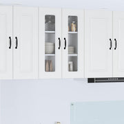 Keukenkast 60x31x80 cm hoogglans wit bewerkt hout