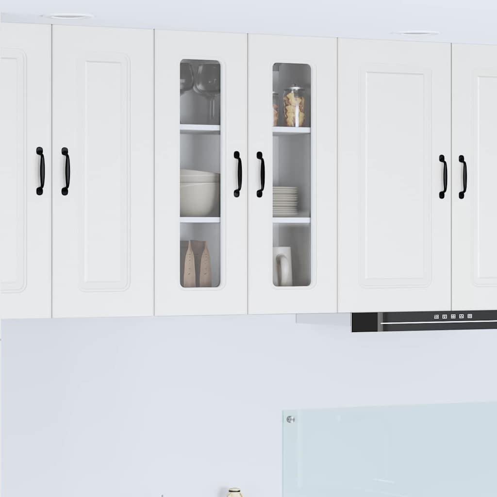 Keukenkast aan de muur met plank Hoogglans wit 60 x 31 x 80 cm