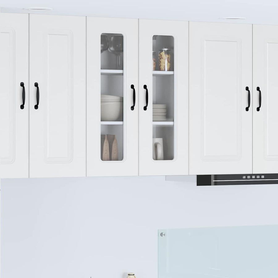 Keukenkast aan de muur met plank Hoogglans wit 60 x 31 x 80 cm