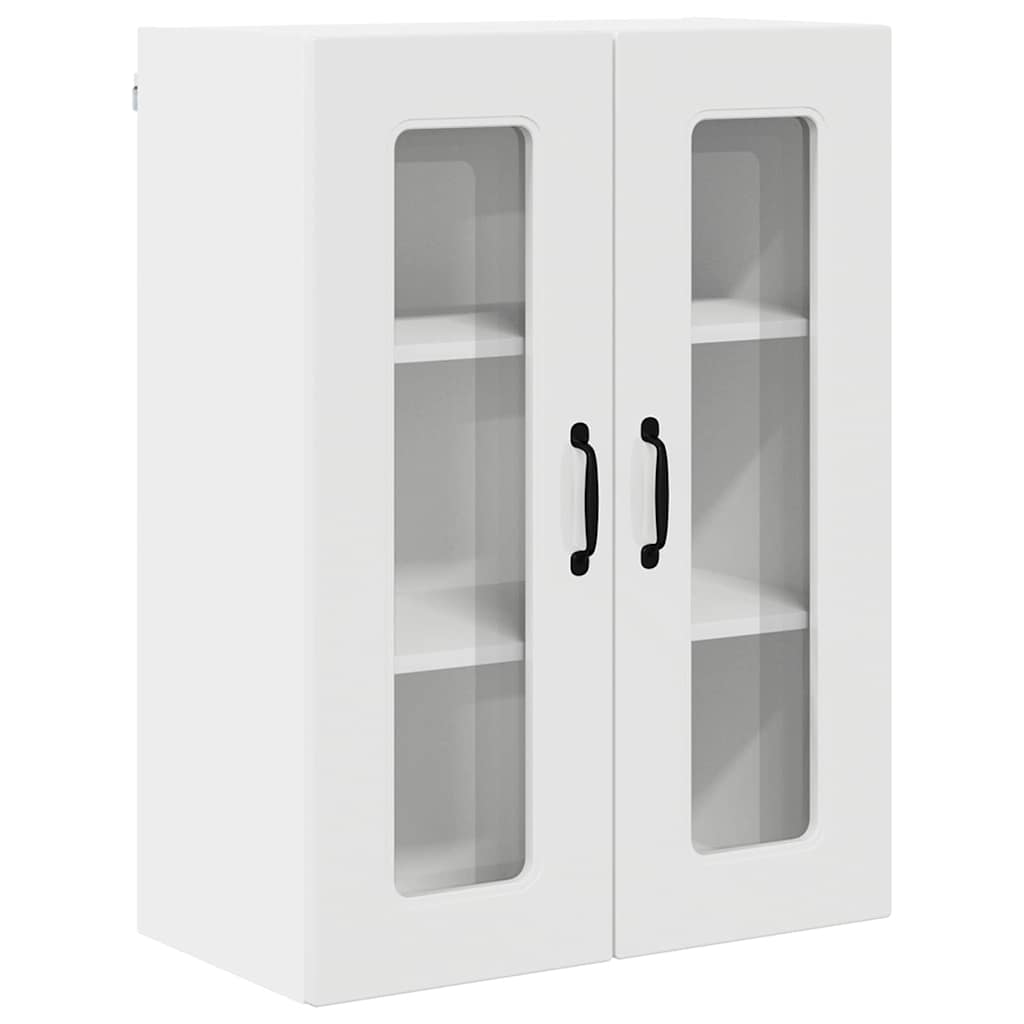 Keukenkast aan de muur met plank Hoogglans wit 60 x 31 x 80 cm
