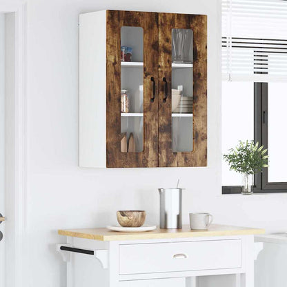 Keukenkast aan de muur met plank Gerookt eiken 60 x 31 x 80 cm