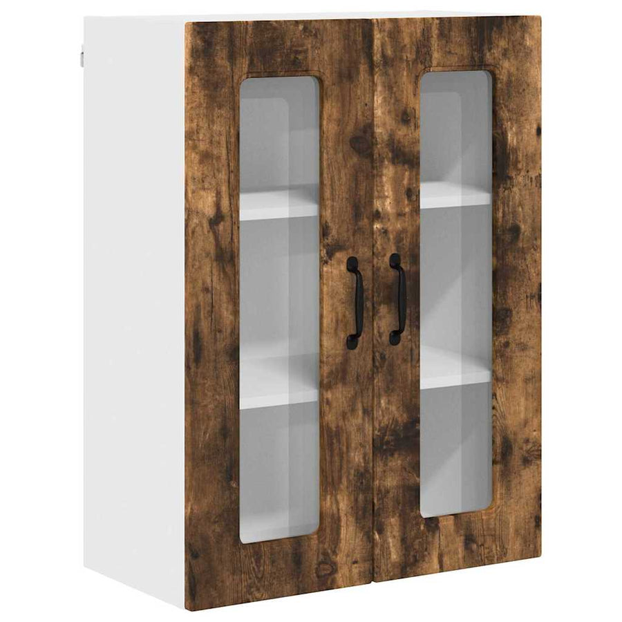 Keukenkast aan de muur met plank Gerookt eiken 60 x 31 x 80 cm