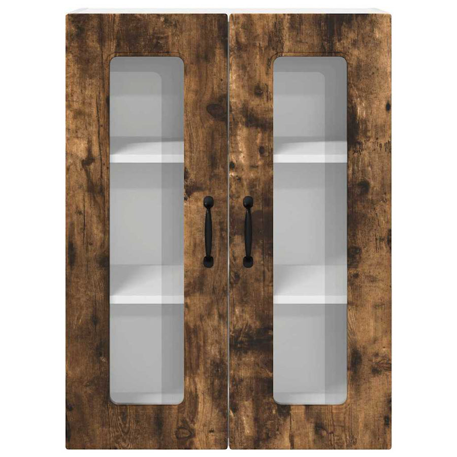 Keukenkast aan de muur met plank Gerookt eiken 60 x 31 x 80 cm