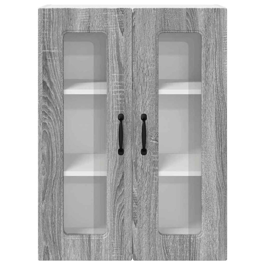 Keukenkast aan de muur met plank Grijs Sonoma 60 x 31 x 80 cm