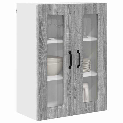 Keukenkast aan de muur met plank Grijs Sonoma 60 x 31 x 80 cm