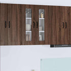 Keukenkast 60x31x80 cm bruin eiken bewerkt hout