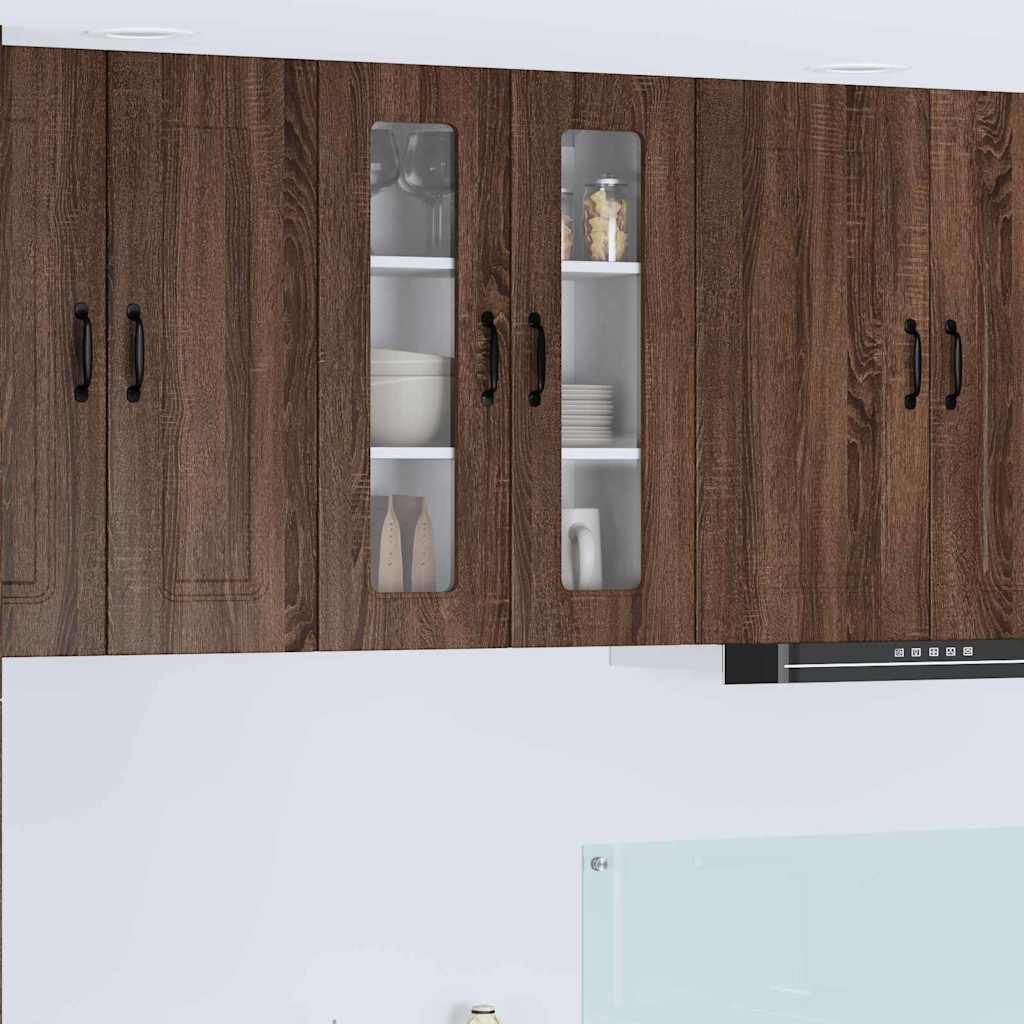 Keukenkast aan de muur Bruin Eiken 60 x 31 x 80 cm Bewerkt hout