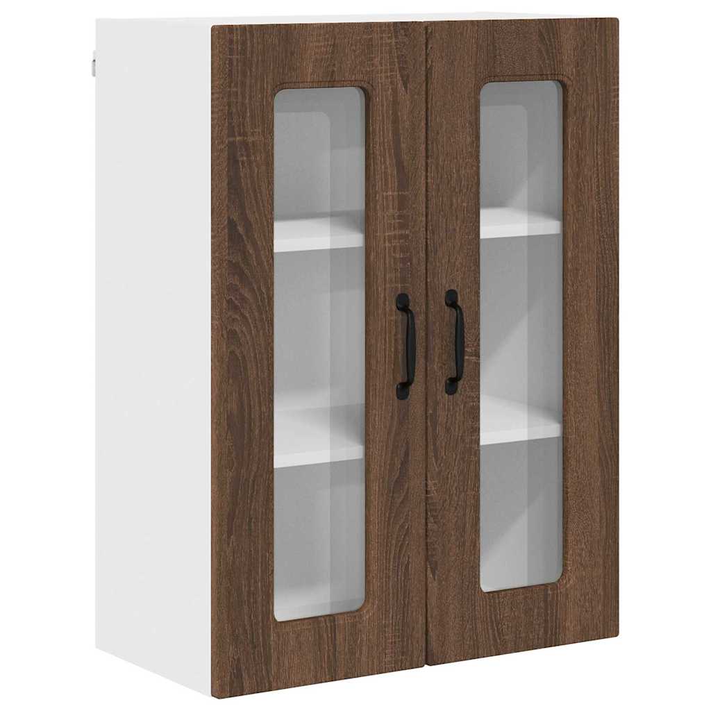 Keukenkast aan de muur Bruin Eiken 60 x 31 x 80 cm Bewerkt hout