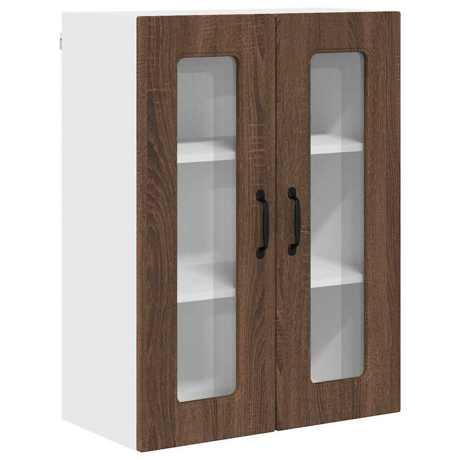 Keukenkast aan de muur Bruin Eiken 60 x 31 x 80 cm Bewerkt hout