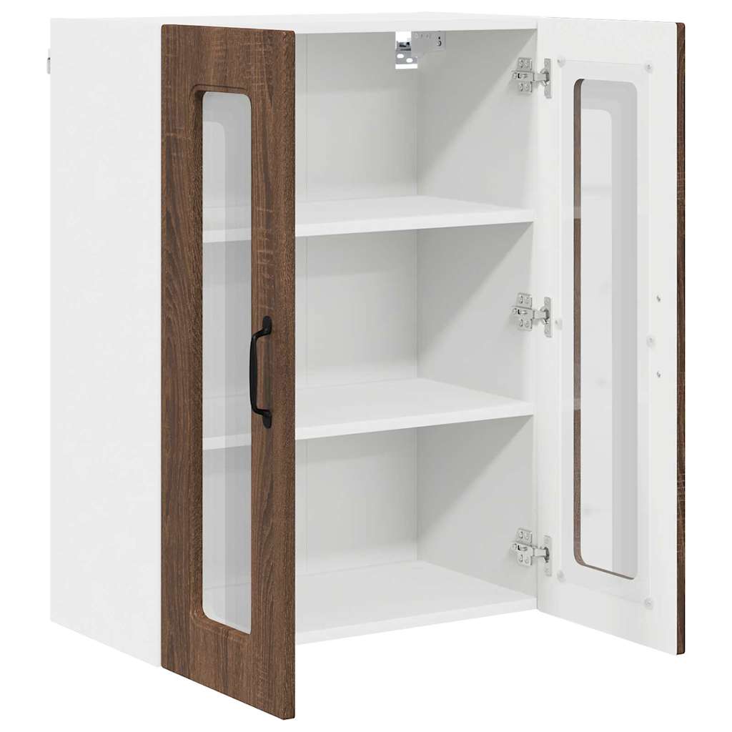 Keukenkast aan de muur Bruin Eiken 60 x 31 x 80 cm Bewerkt hout