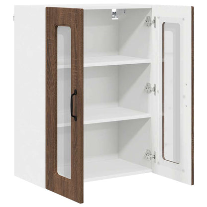 Keukenkast aan de muur Bruin Eiken 60 x 31 x 80 cm Bewerkt hout
