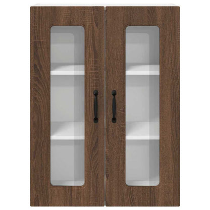 Keukenkast aan de muur Bruin Eiken 60 x 31 x 80 cm Bewerkt hout