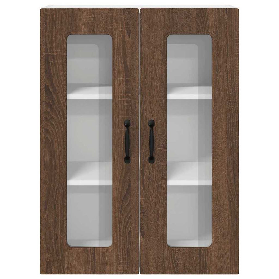 Keukenkast aan de muur Bruin Eiken 60 x 31 x 80 cm Bewerkt hout