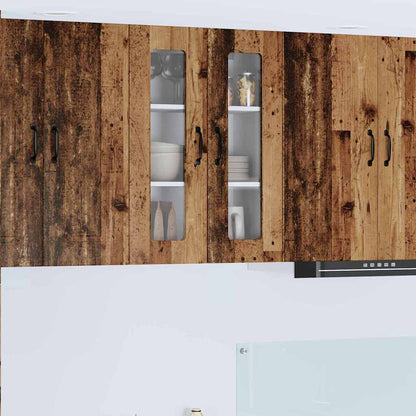 Keukenkast aan de muur Oud Hout 60 x 31 x 80 cm Bewerkt hout