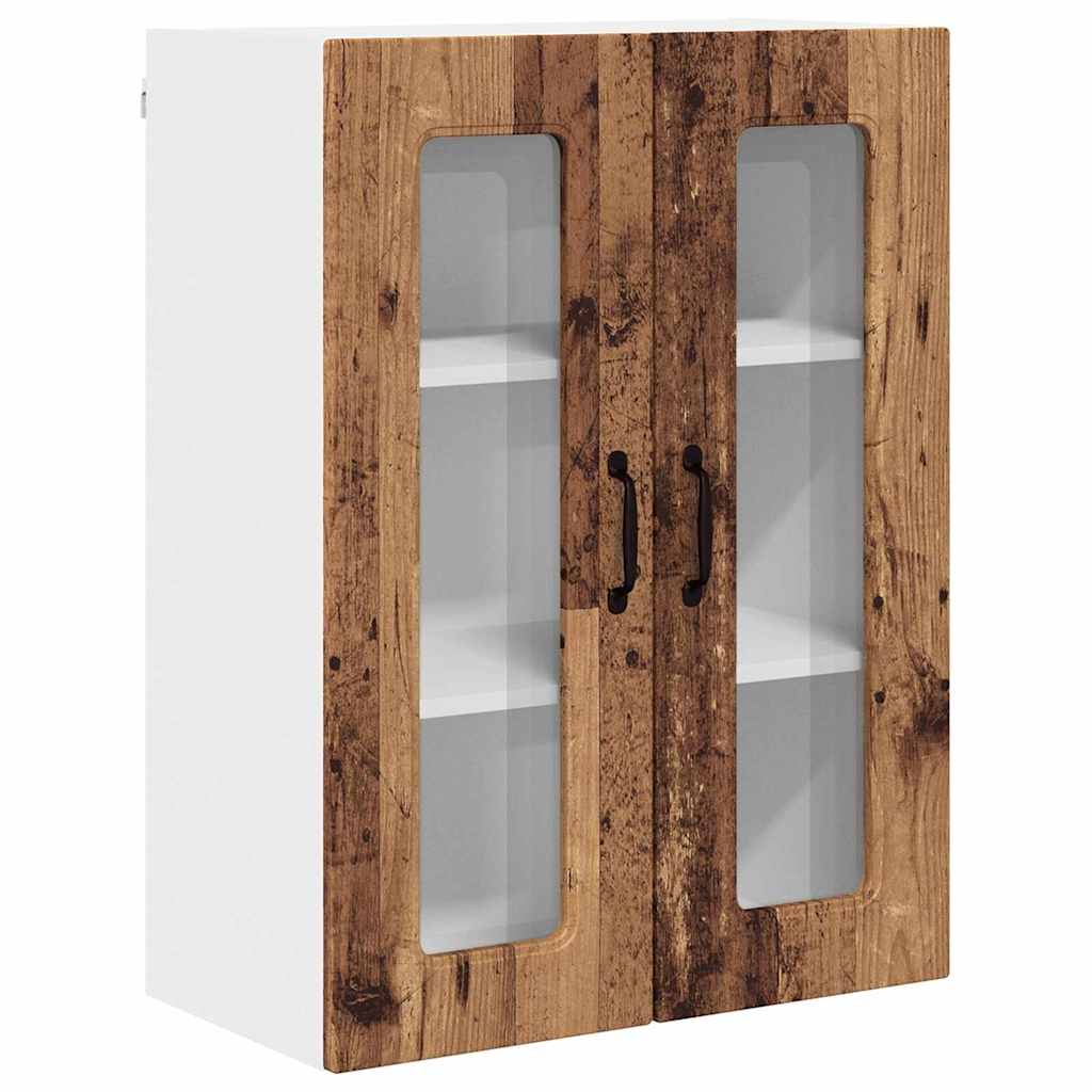 Keukenkast aan de muur Oud Hout 60 x 31 x 80 cm Bewerkt hout