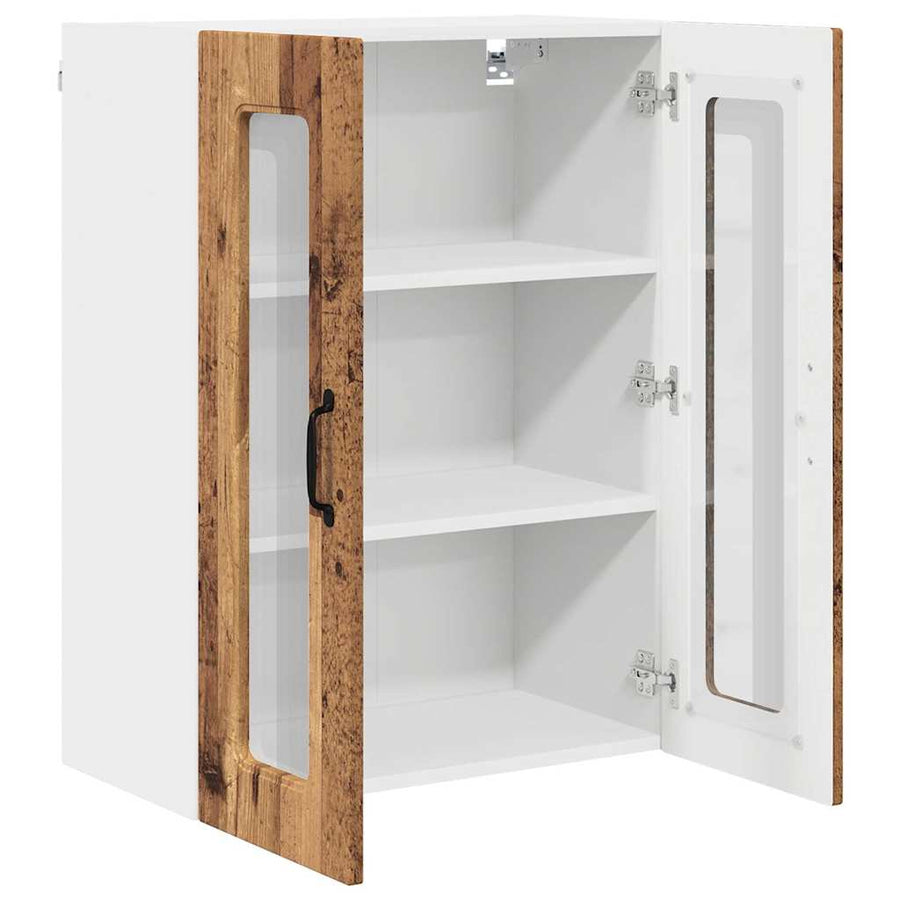 Keukenkast aan de muur Oud Hout 60 x 31 x 80 cm Bewerkt hout