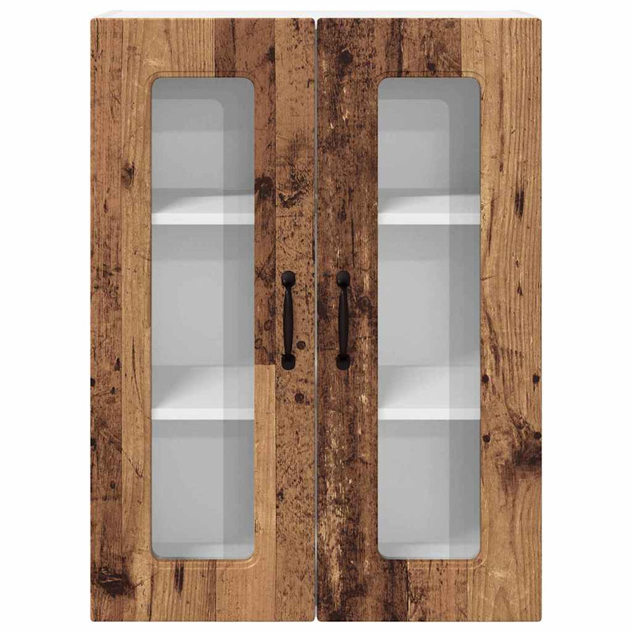Keukenkast aan de muur Oud Hout 60 x 31 x 80 cm Bewerkt hout