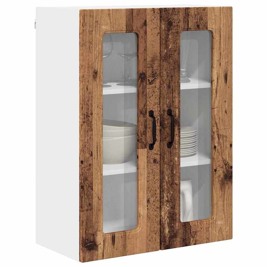 Keukenkast aan de muur Oud Hout 60 x 31 x 80 cm Bewerkt hout