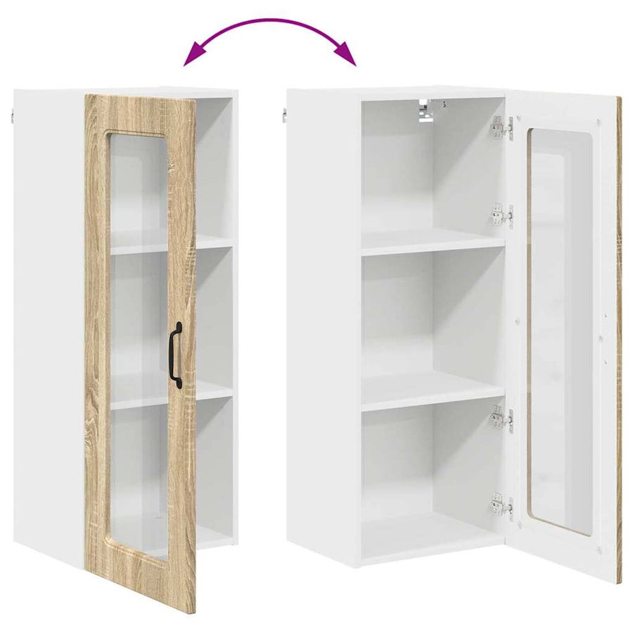 Keukenkast aan de muur met plank Sonoma Eiken 40 x 31 x 100 cm