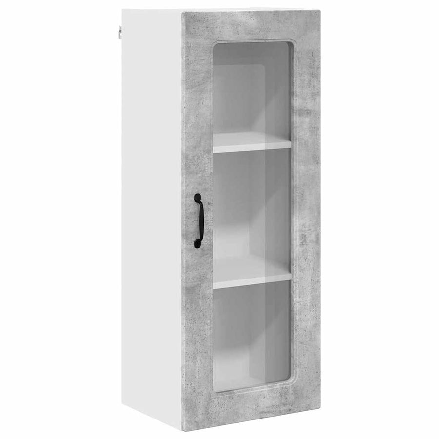 Keukenkast aan de muur met plank Beton Grijs 40 x 31 x 100 cm