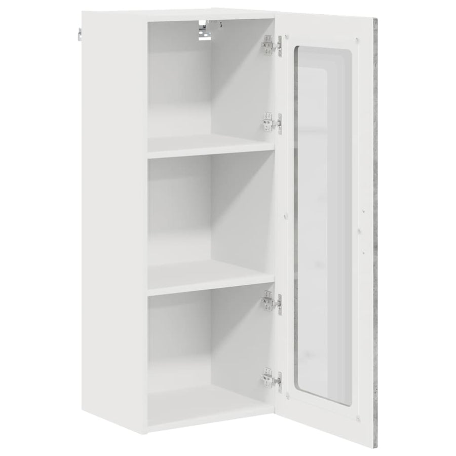 Keukenkast aan de muur met plank Beton Grijs 40 x 31 x 100 cm