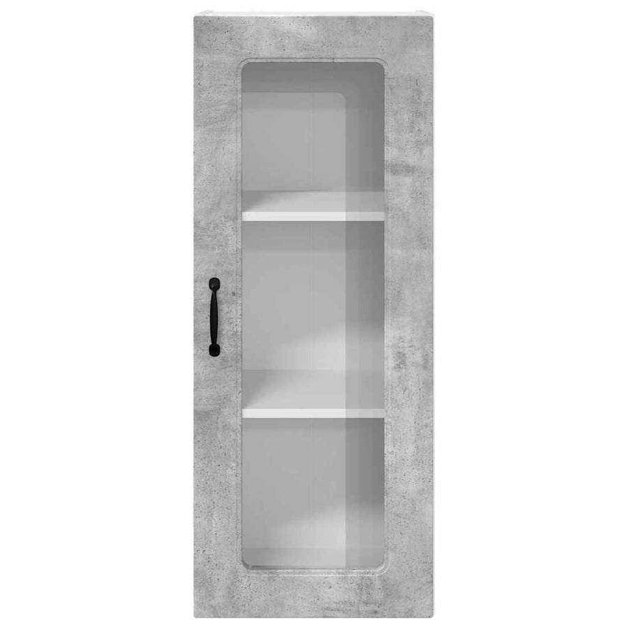 Keukenkast aan de muur met plank Beton Grijs 40 x 31 x 100 cm