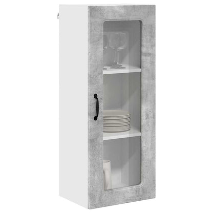 Keukenkast aan de muur met plank Beton Grijs 40 x 31 x 100 cm