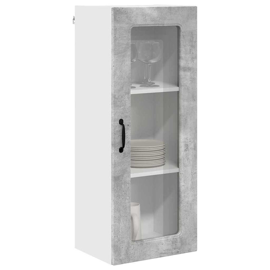 Keukenkast aan de muur met plank Beton Grijs 40 x 31 x 100 cm