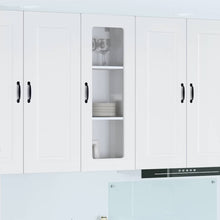 Keukenkast aan de muur met plank Hoogglans wit 40 x 31 x 100 cm