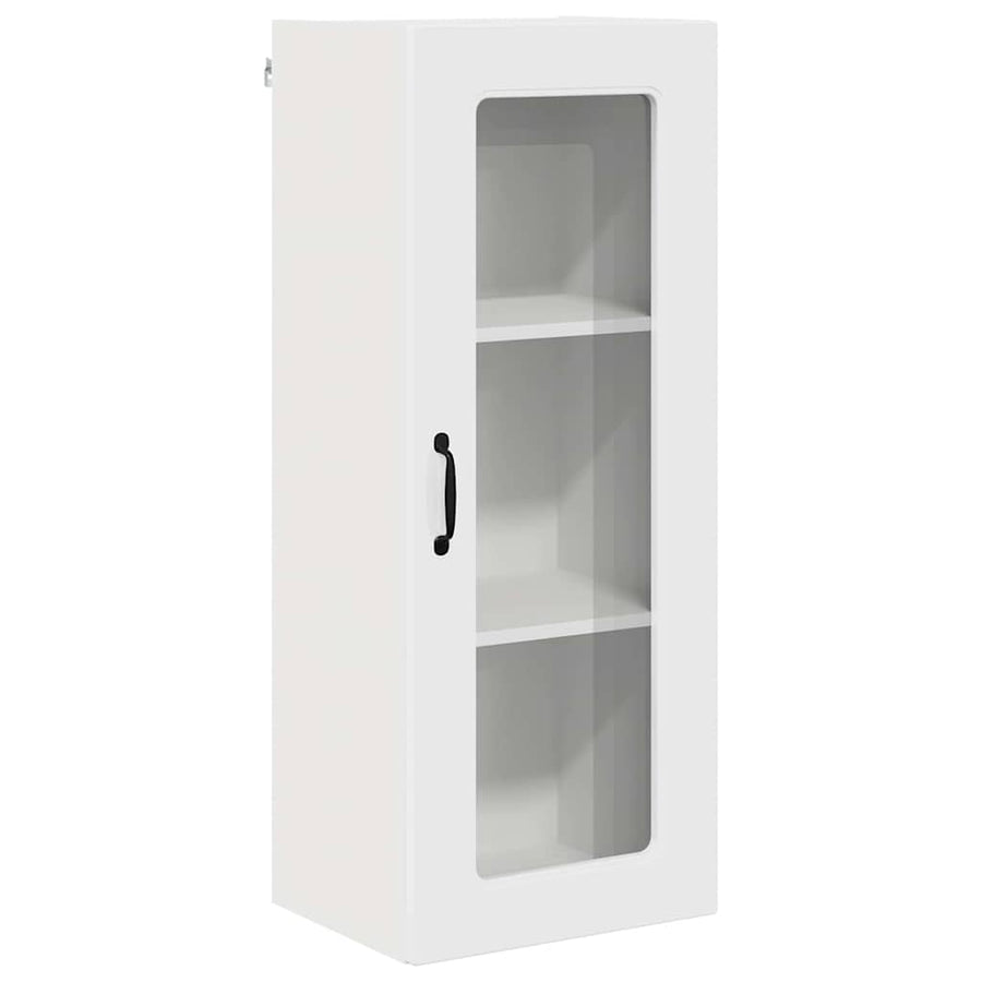 Keukenkast aan de muur met plank Hoogglans wit 40 x 31 x 100 cm
