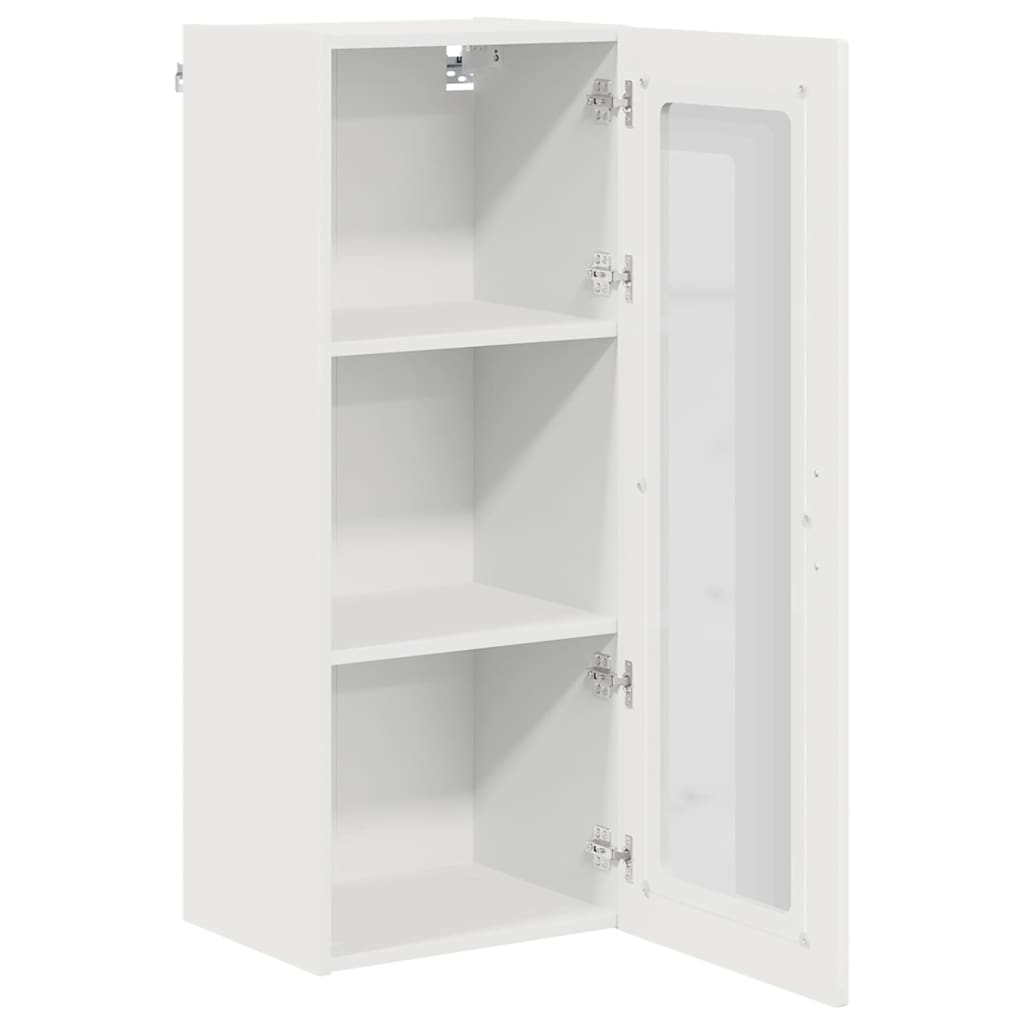 Keukenkast aan de muur met plank Hoogglans wit 40 x 31 x 100 cm