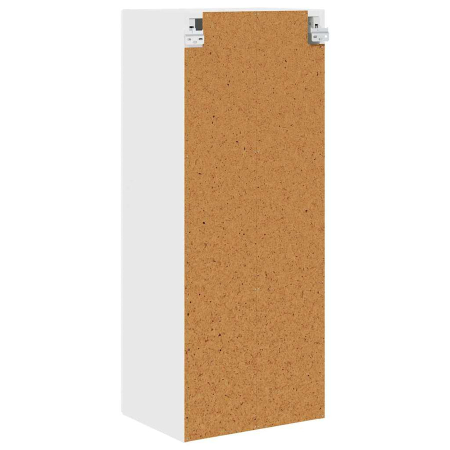 Keukenkast aan de muur met plank Hoogglans wit 40 x 31 x 100 cm