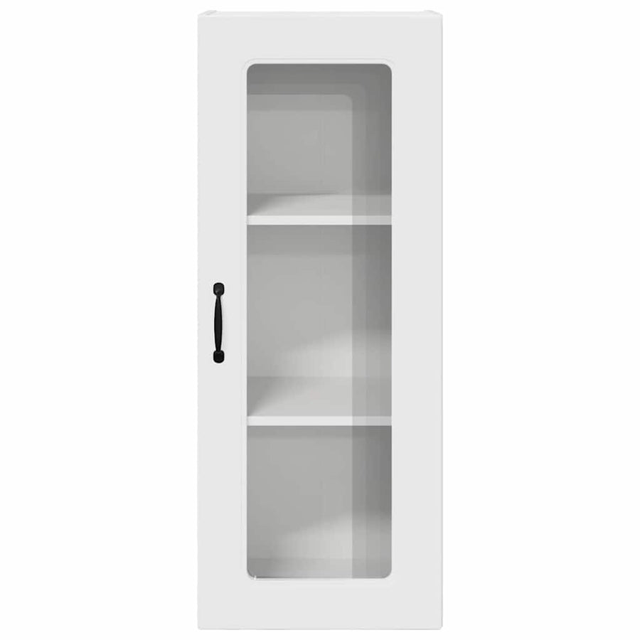 Keukenkast aan de muur met plank Hoogglans wit 40 x 31 x 100 cm
