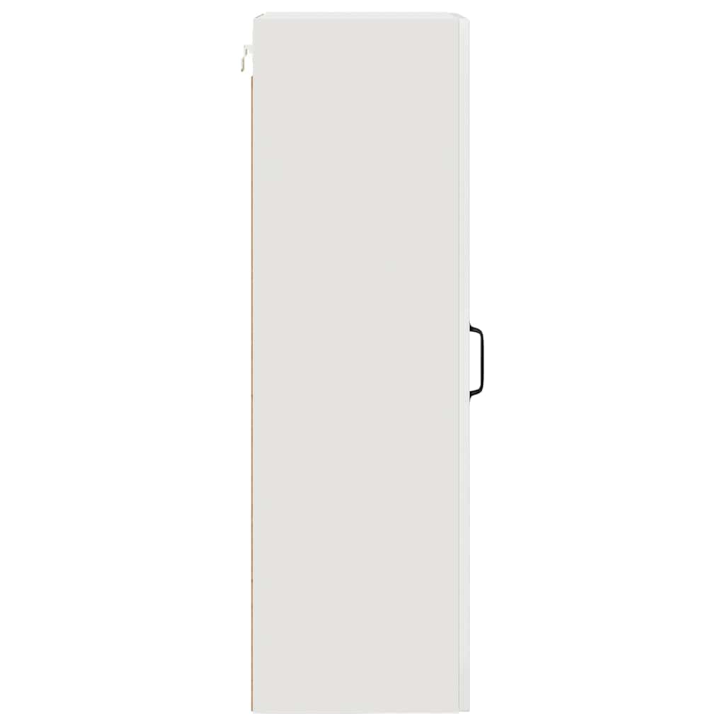 Keukenkast aan de muur met plank Hoogglans wit 40 x 31 x 100 cm