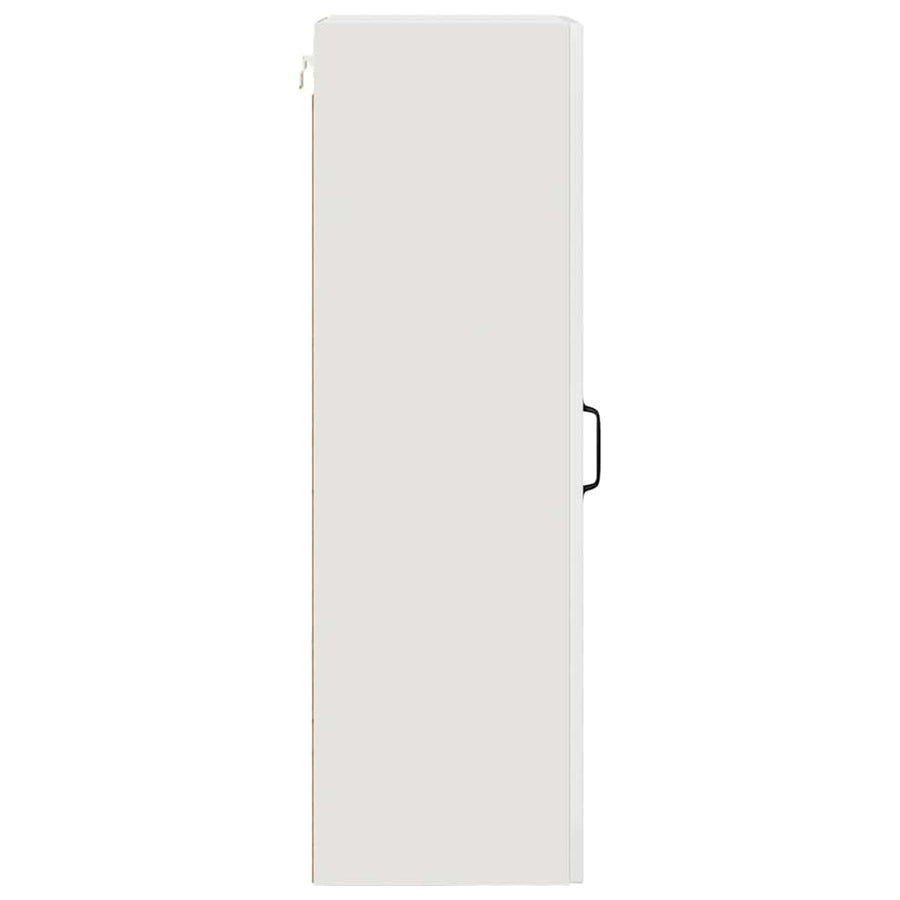 Keukenkast aan de muur met plank Hoogglans wit 40 x 31 x 100 cm