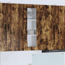 Keukenkast aan de muur met plank Gerookt eiken 40 x 31 x 100 cm