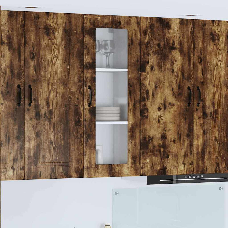 Keukenkast aan de muur met plank Gerookt eiken 40 x 31 x 100 cm