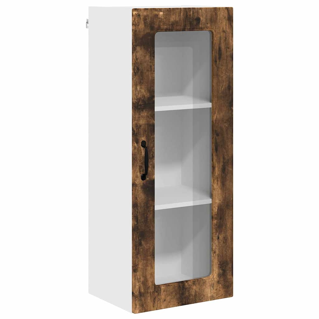 Keukenkast aan de muur met plank Gerookt eiken 40 x 31 x 100 cm