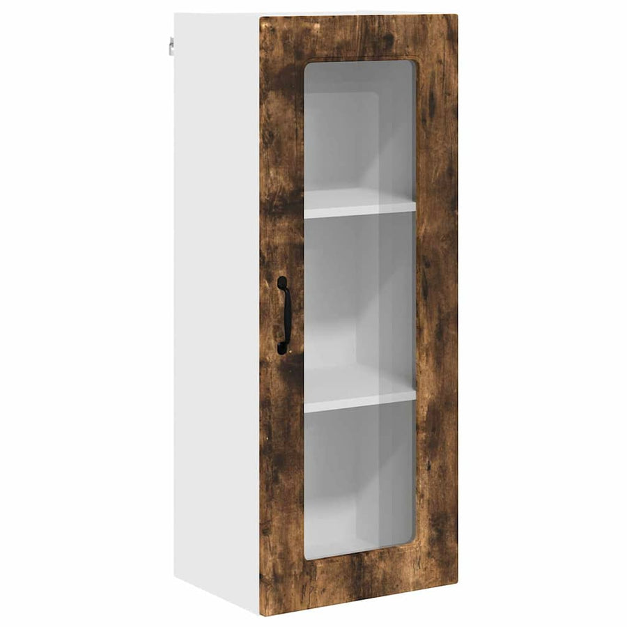 Keukenkast aan de muur met plank Gerookt eiken 40 x 31 x 100 cm