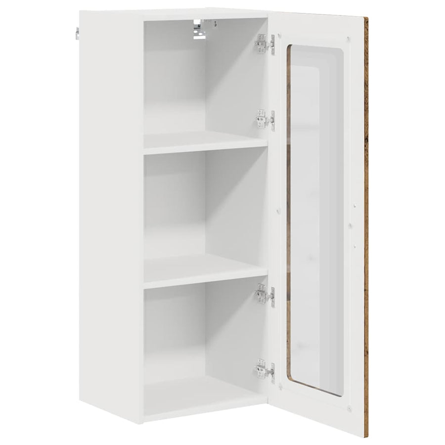 Keukenkast aan de muur met plank Gerookt eiken 40 x 31 x 100 cm