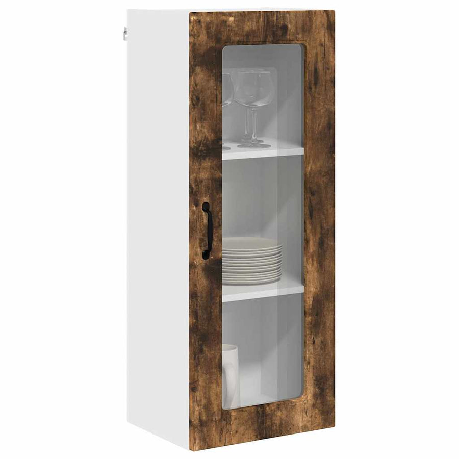 Keukenkast aan de muur met plank Gerookt eiken 40 x 31 x 100 cm
