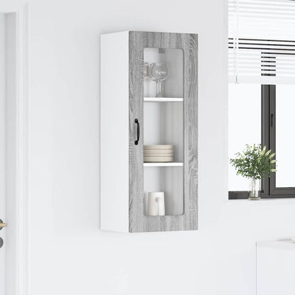 Keukenkast aan de muur met plank Grijs Sonoma 40 x 31 x 100 cm
