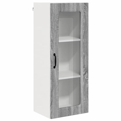 Keukenkast aan de muur met plank Grijs Sonoma 40 x 31 x 100 cm