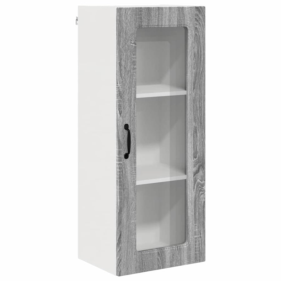 Keukenkast aan de muur met plank Grijs Sonoma 40 x 31 x 100 cm
